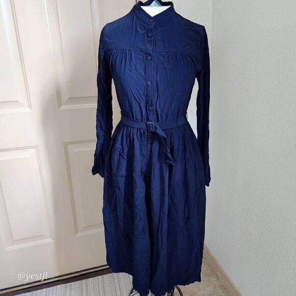 Ines de la Fressange x Uniqlo button up belted dress XS - Picture 8 of 8